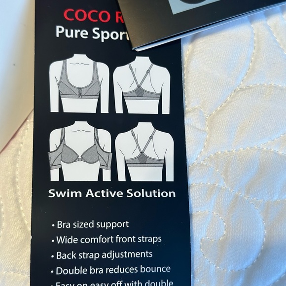 Tags on never worn coco reef coral sporty bikini top size 34d - Picture 3 of 11